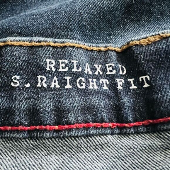 Chaps Men's Straight Leg Relaxed Fit Jeans - Indigo - Picture 9 of 10